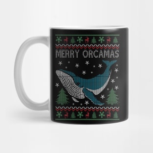 Merry Christmas Orcas Killer Whale Gift Ugly Christmas Mug